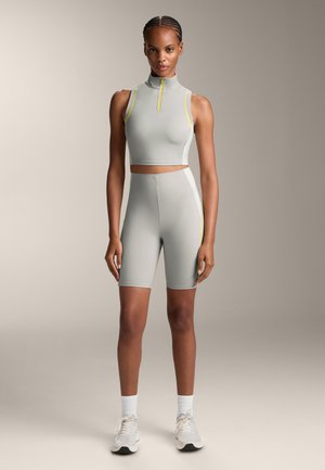 OYSHO COMPRESSIVE BLOCK 25CM CYCLING - Punčochy - grey