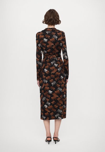 Diane von Furstenberg ABIGAIL MIDI DRESS - Rochie de zi - brown