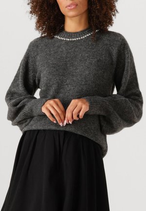 IBRA-PULLOVER - Stickad tröja - dark grey melange
