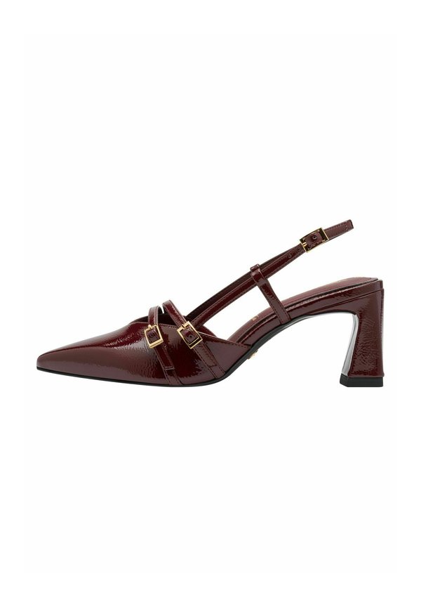 High Heel Pumps - merlot patent