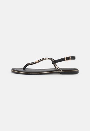 Sandaler m/ tåsplit - black