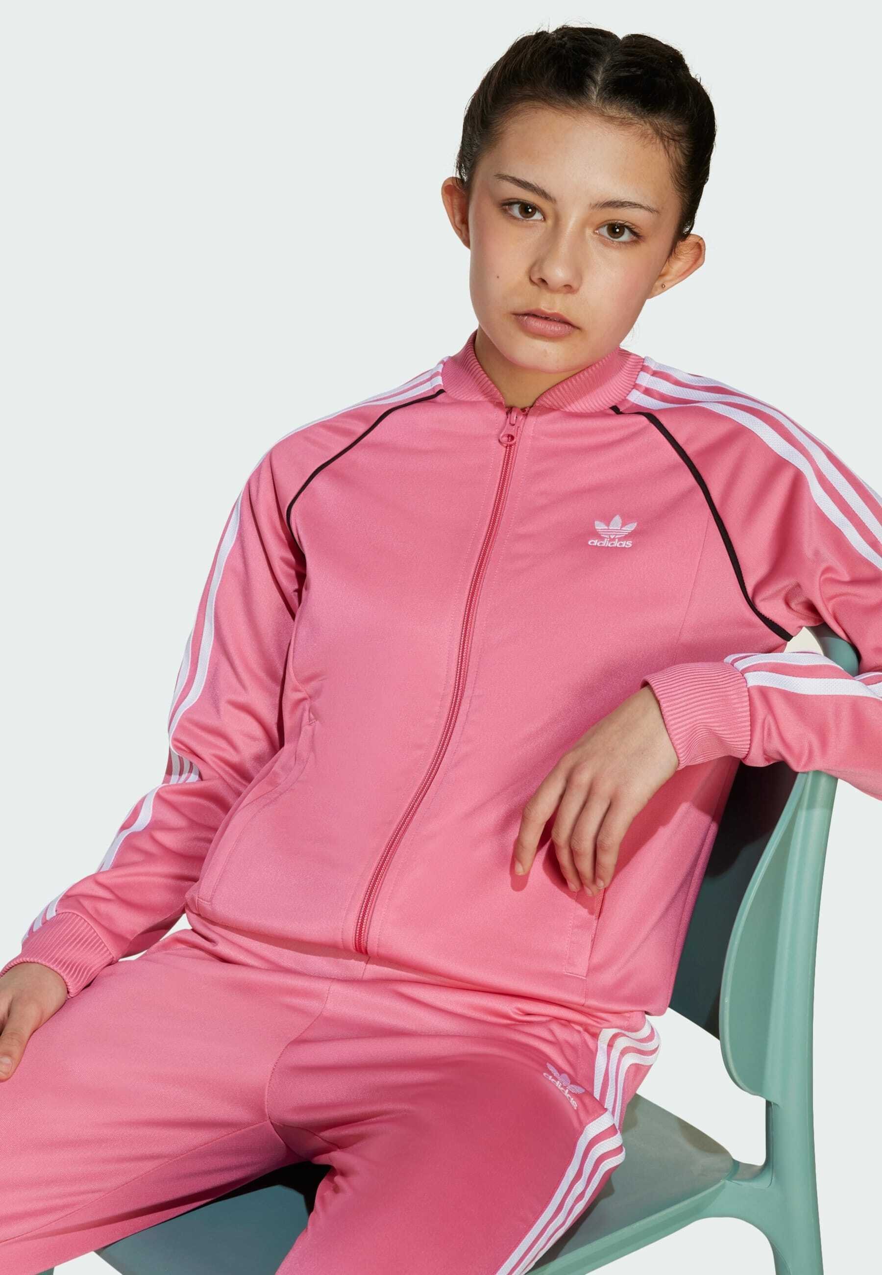 adidas Originals SUPERSTAR - Felpa con zip - pink fusion