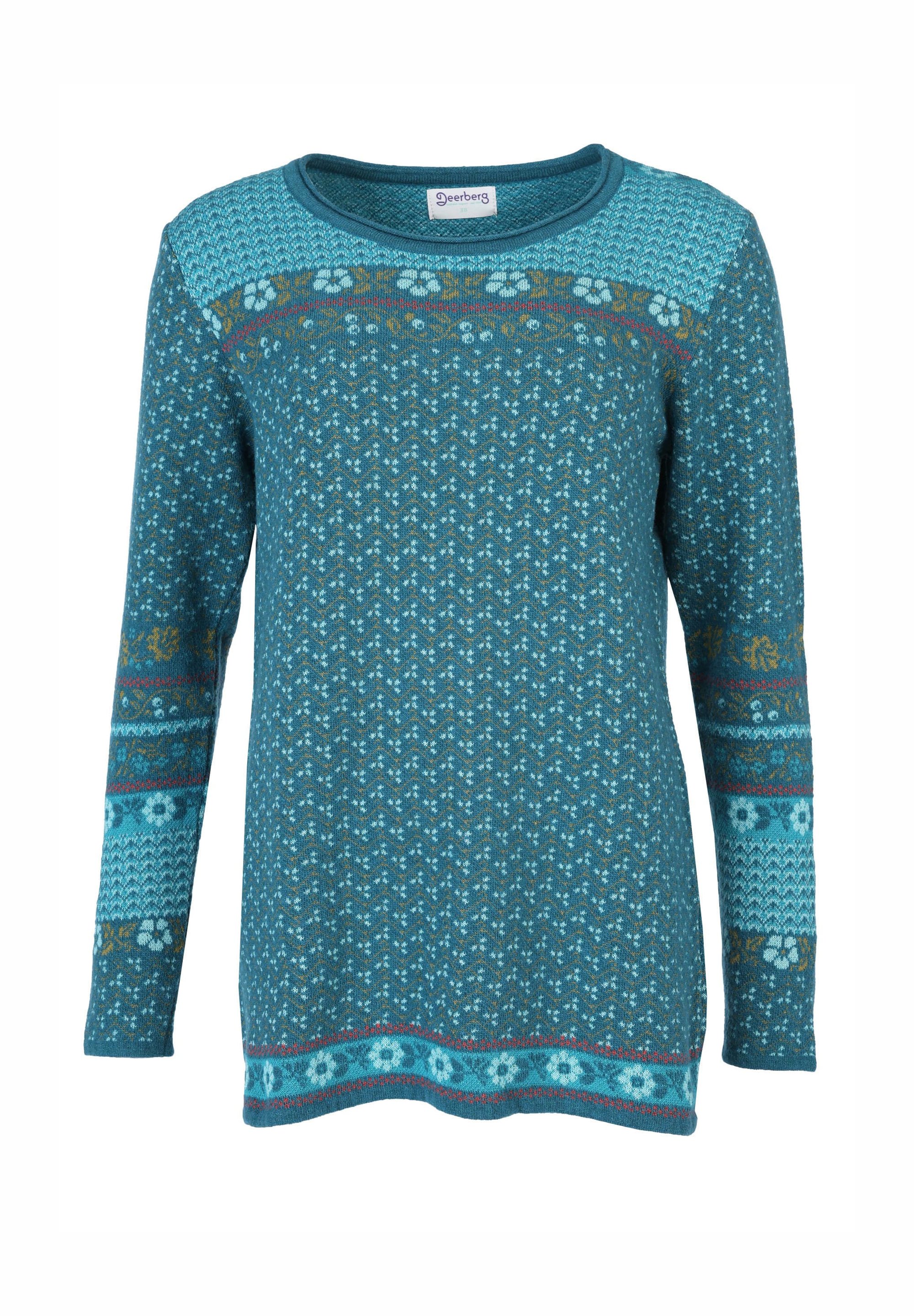 Deerberg LUPINA Strickpullover lake/blau Zalando