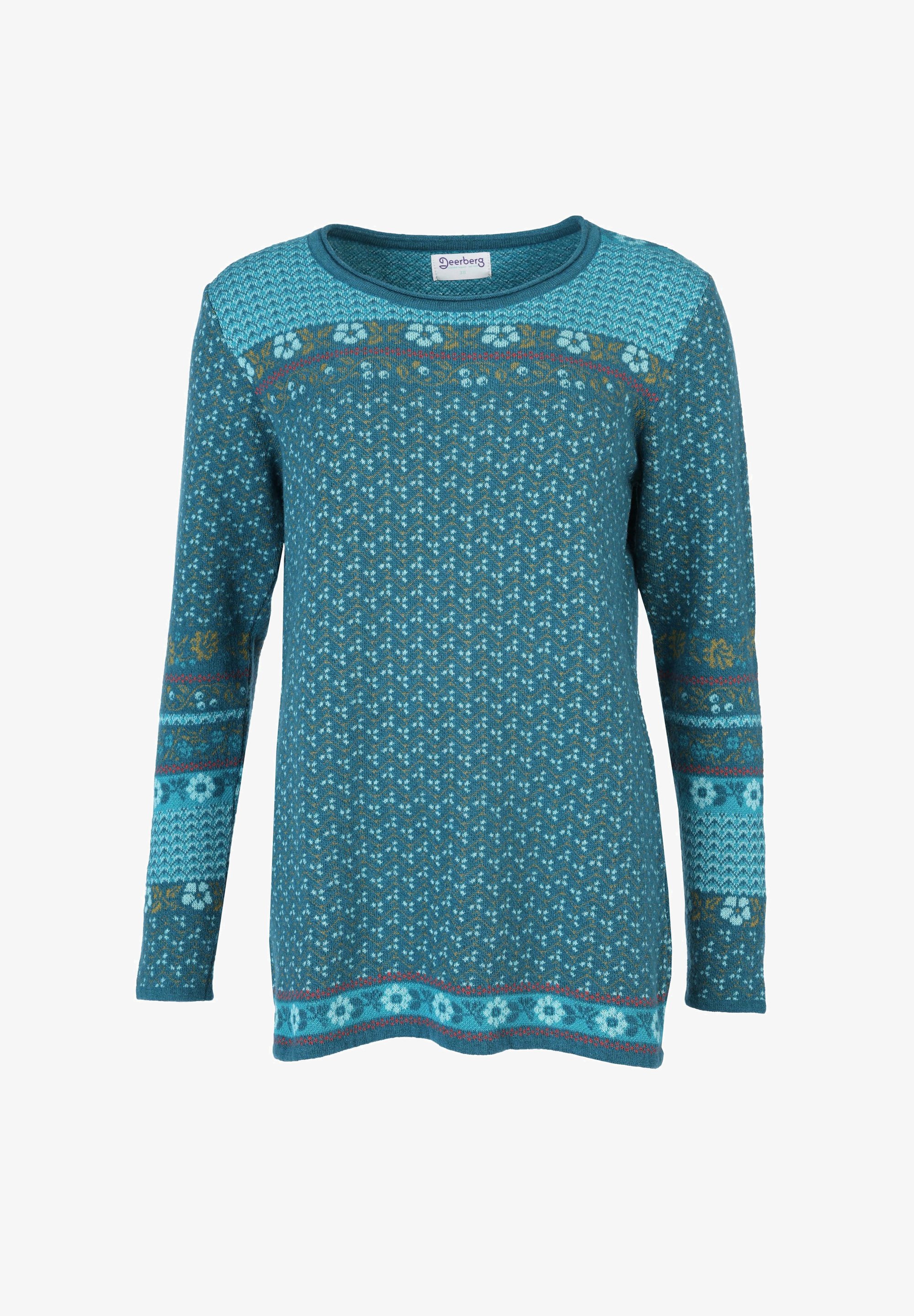 Deerberg LUPINA Strickpullover lake/blau Zalando