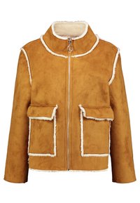 Cream Bunda z umělé kůže - beige