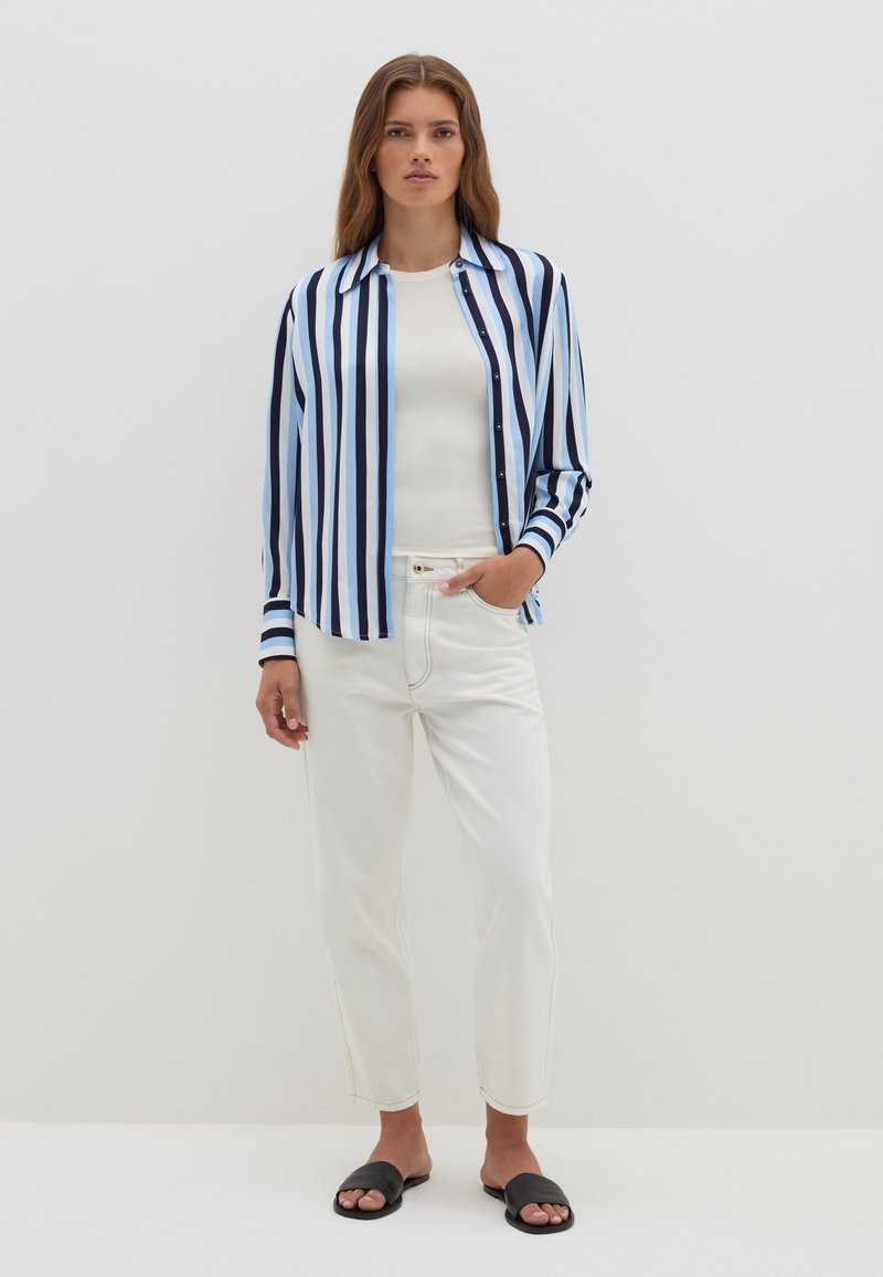 Stefanel Overhemdblouse blauw Stefanel Overhemdblouse blauw