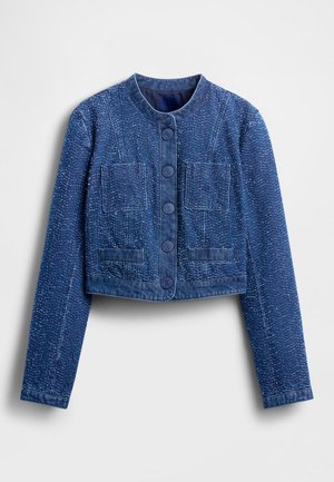 GAPSTUDIO DENIM TWEED CROP JACKET - Letná bunda - medium wash
