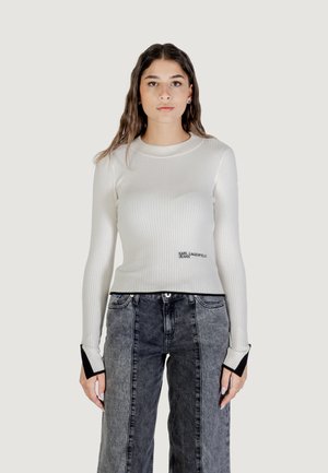 MOCK NECK SWEATER - Maglione - sour cream