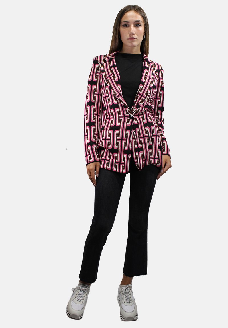 LIU JO Halflange jas zwart LIU JO Halflange jas zwart