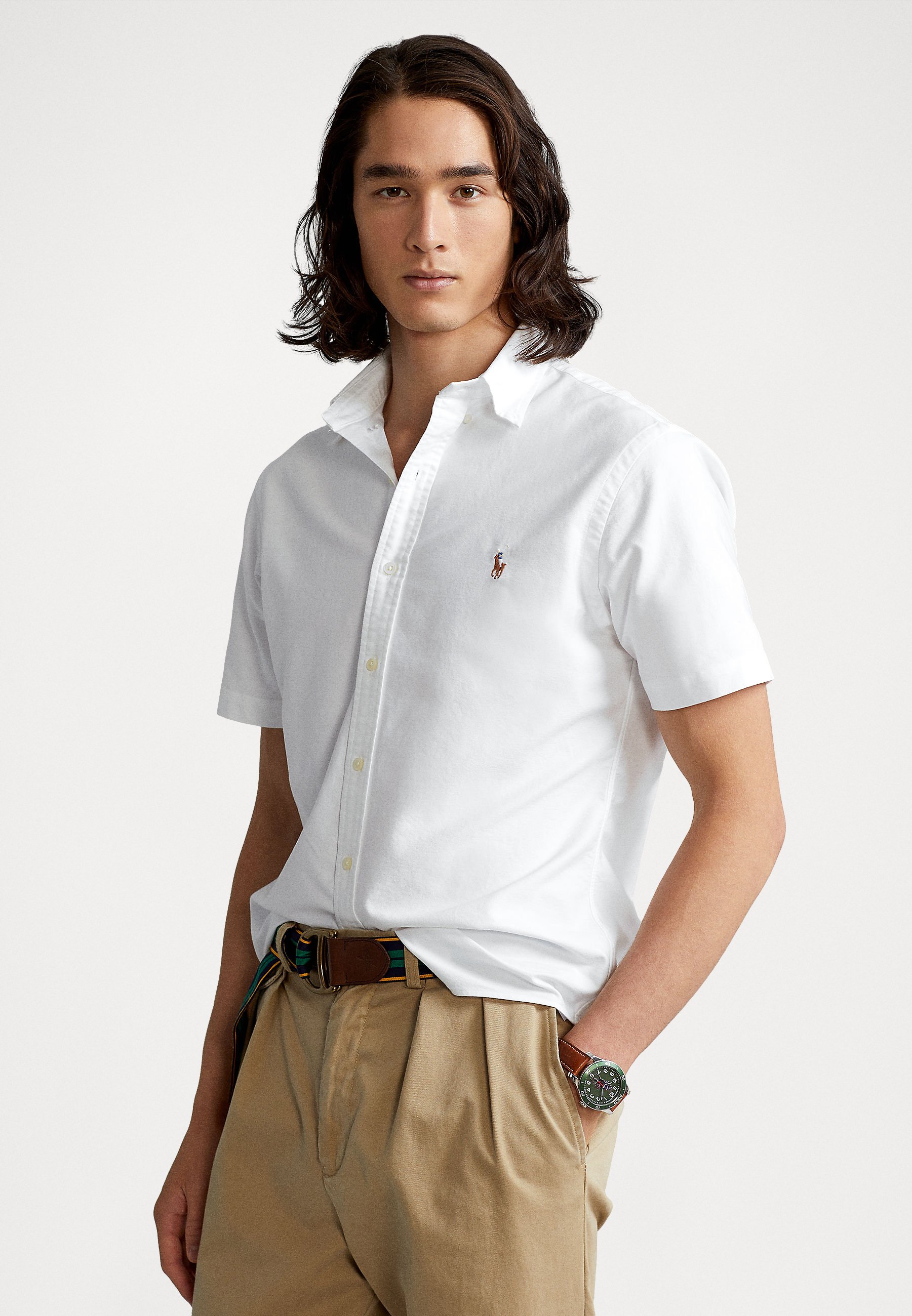 Polo Ralph Lauren SHORT SLEEVE SPORT SHIRT - Shirt - white Polo Ralph Lauren SHORT SLEEVE SPORT SHIRT - Shirt - white
