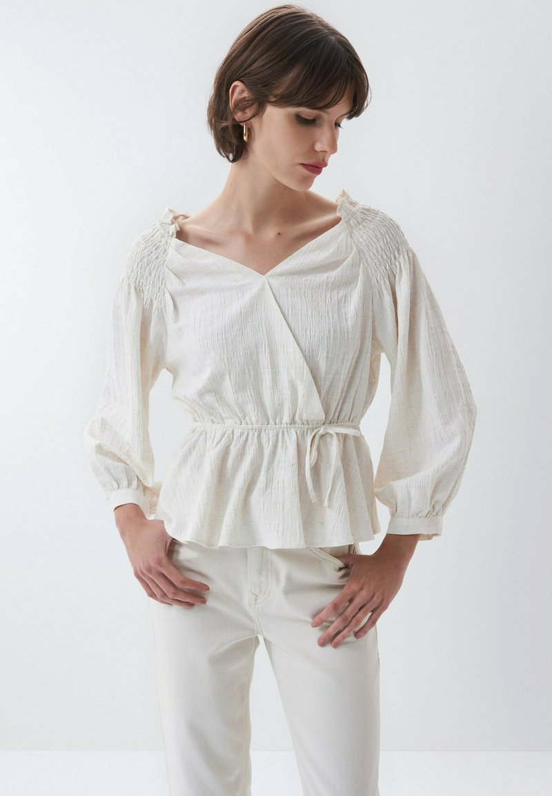 Damen Kleider | Salsa SALSA MURCIA TUNIKEN REGULAR Bluse beige/offwhite - QE73990 Damen Kleider | Salsa SALSA MURCIA TUNIKEN REGULAR Bluse beige/offwhite - QE73990