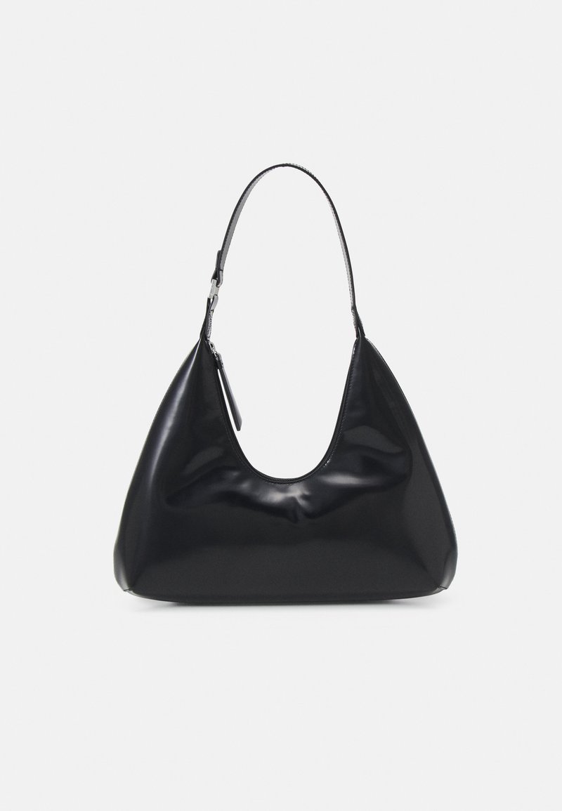 BY FAR AMBER SEMI PATENT - Handbag - black
