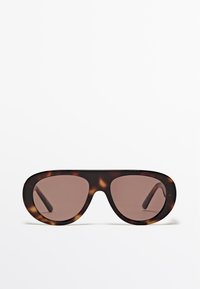 Massimo Dutti OVAL - Sunglasses - dark brown
