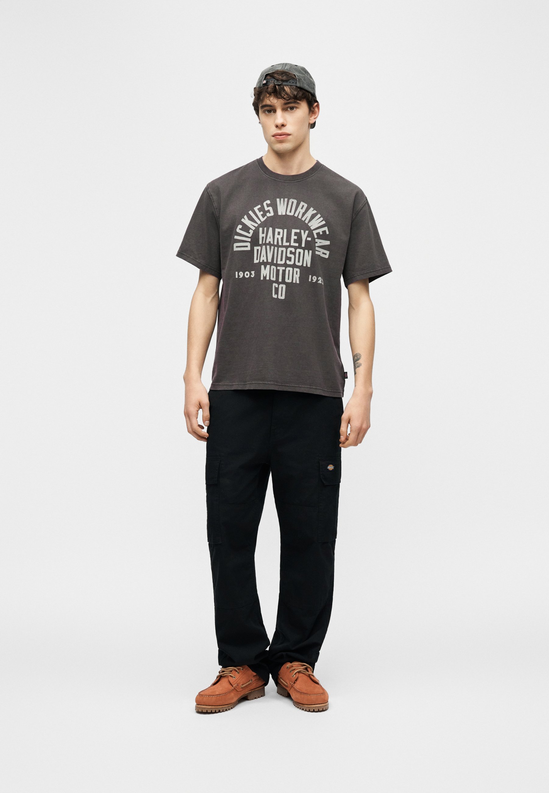 Dickies M DICKIES X HARLEY DAVIDSON TEE - T-shirt print - black