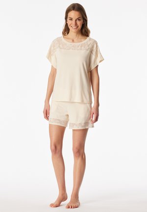 Schiesser, SCHLAFANZUG KURZ SET - Pyjama set - pearl