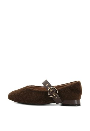 CLAUD V MARY JANE - Ballerine con cinturino - marrone
