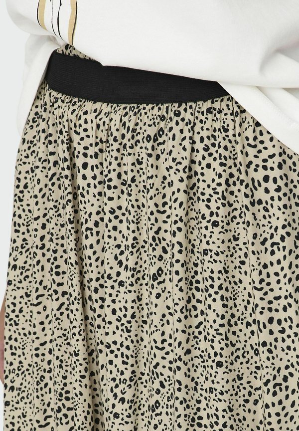 ONLVENEDIG AOP LIFE - A-line skirt - silver mink3