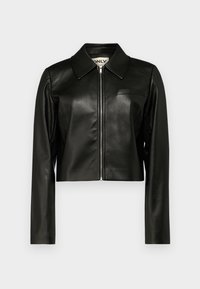 ONLAMILI - Imitatieleren jas - black