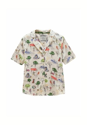 Tom Joule, SHORT SATIN PYJAMA SET - Pidžaamakomplekt - cream fiesta scene