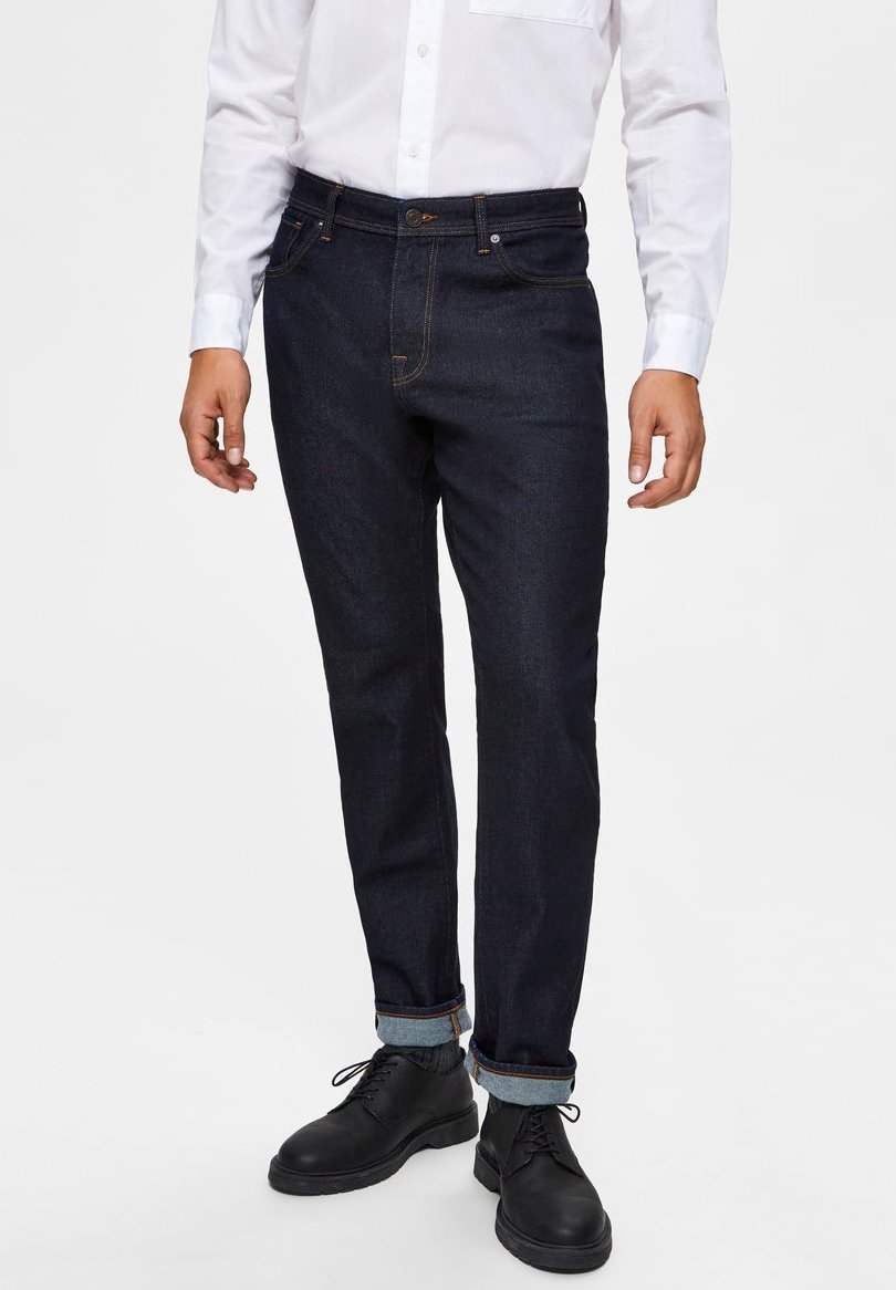 Selected Homme Dark Blue Denim Straight-Scott 1002 Rinse Jeans – Aida  Shoreditch