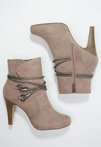Tamaris Botines de tacón - taupe