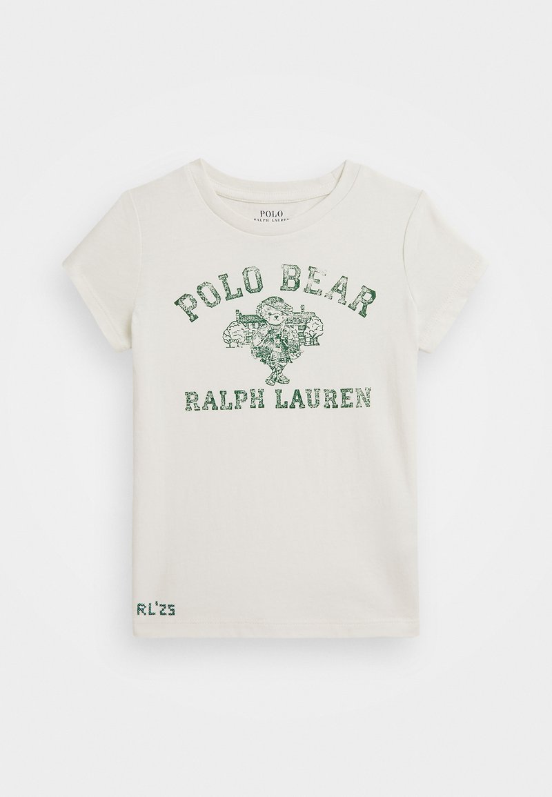 Polo Ralph Lauren POLO BEAR COTTON JERSEY TEE - Apdrukāts T-krekls - nevis