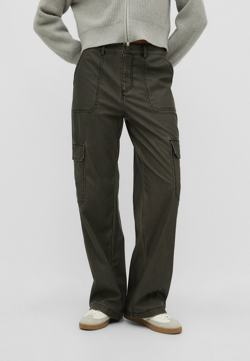 Stradivarius Pantalon cargo dark grey/gris foncé ZALANDO.CH