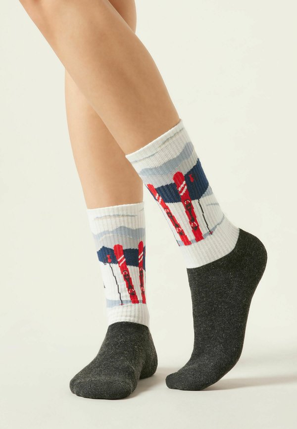 FANTASY MOUNTAIN - Socken - d  grigio antracite courmayeur cashmere