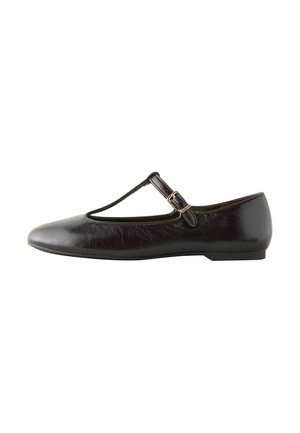 Ballerinat nilkkaremmillä - new burgundy red