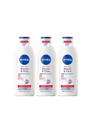 3ER SET BODY LOTION REPAIR & CARE 3 X 400 ML - Moisturiser - transparent
