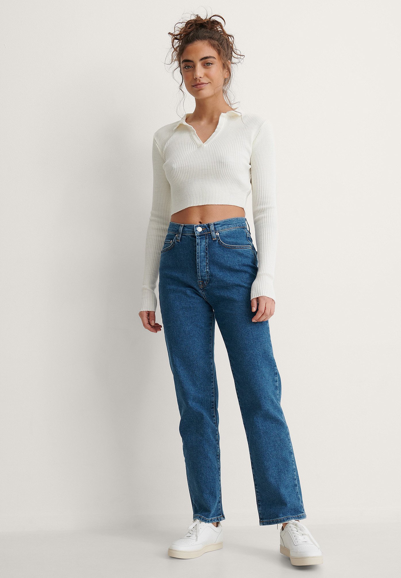 Straight leg jeans