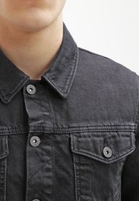 Topman Giacca di jeans - black