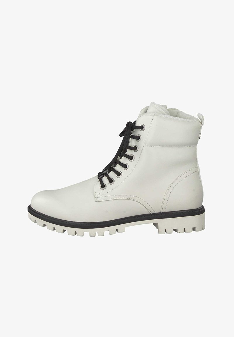 Tamaris Ankle boots - white/black