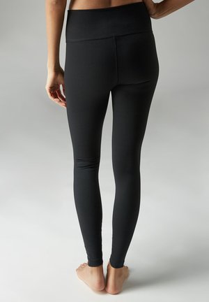 HIGH WAISTED FULL LENGTH SCULPTING - Legingi — bikses - black