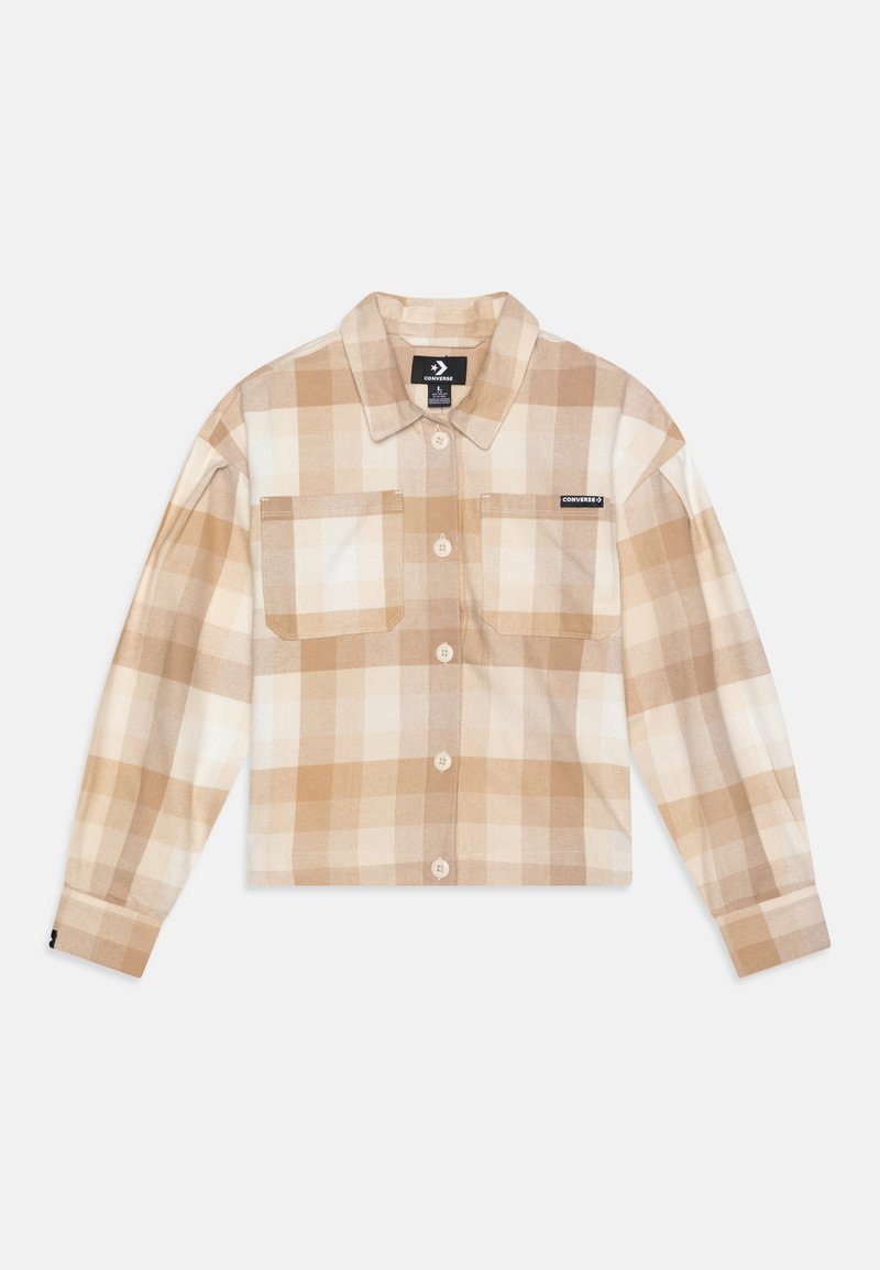 Converse RELAXED BOXY SHACKET - Πουκαμίσα με κουμπιά - natural ivory