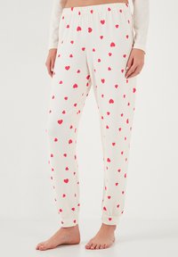 LELA SET REGULAR FIT - Komplet pidžame - ecru