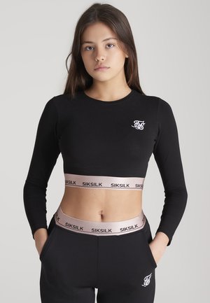 T-shirt med print - black