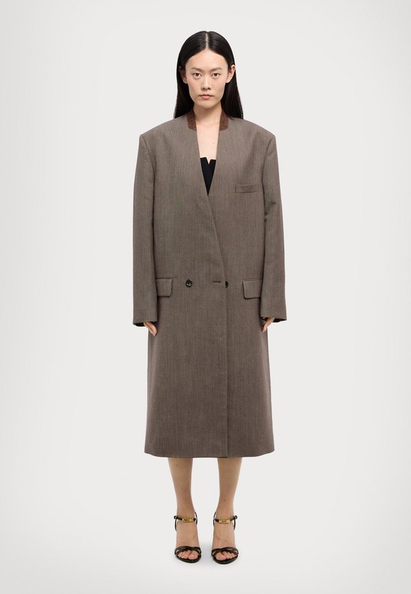 CAPOSPALLA LUNGO - Classic coat - fantasia marrone4