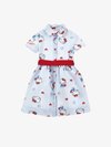 HELLO KITTY ABITO - Риза рокля - bianco/celeste