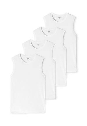 4ER PACK TANK - Maglietta intima - weiß
