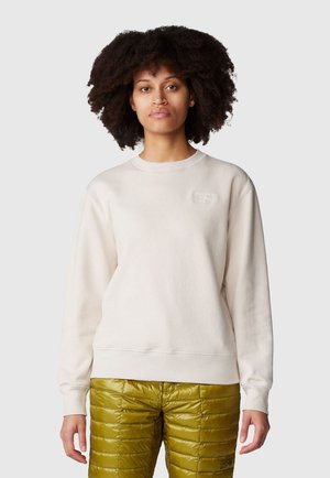 Mountain Hardwear, MOUNTAIN HARDWEAR LANGARM-OBERTEILE W MHW LOGO PULLOVER CREW - Felpa - talc