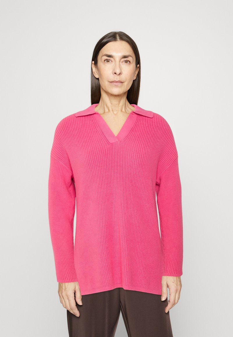 Marks & Spencer COLLARED Pullover bright pink/lilas ZALANDO.BE