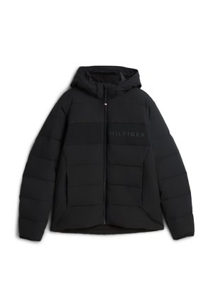 Tommy Hilfiger, DETACHABLE HOODED BRANDED PUFFER - Chaqueta de invierno - black