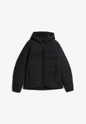 Tommy Hilfiger, DETACHABLE HOODED BRANDED PUFFER - Winterjacke - black