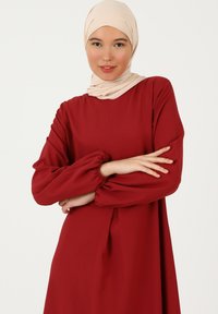 Modanisa CREW NECK  MODEST REFKA CASUAL - Maxiklänning - bordeaux