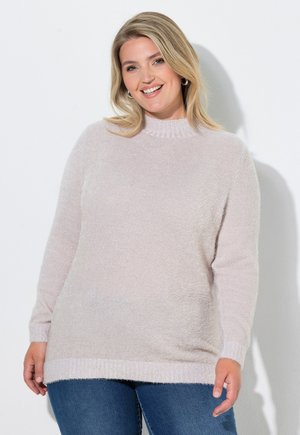 MIAMODA PULLOVER, BEQUEME PASSFORM, STEHKRAGEN - Pullover - grey beige