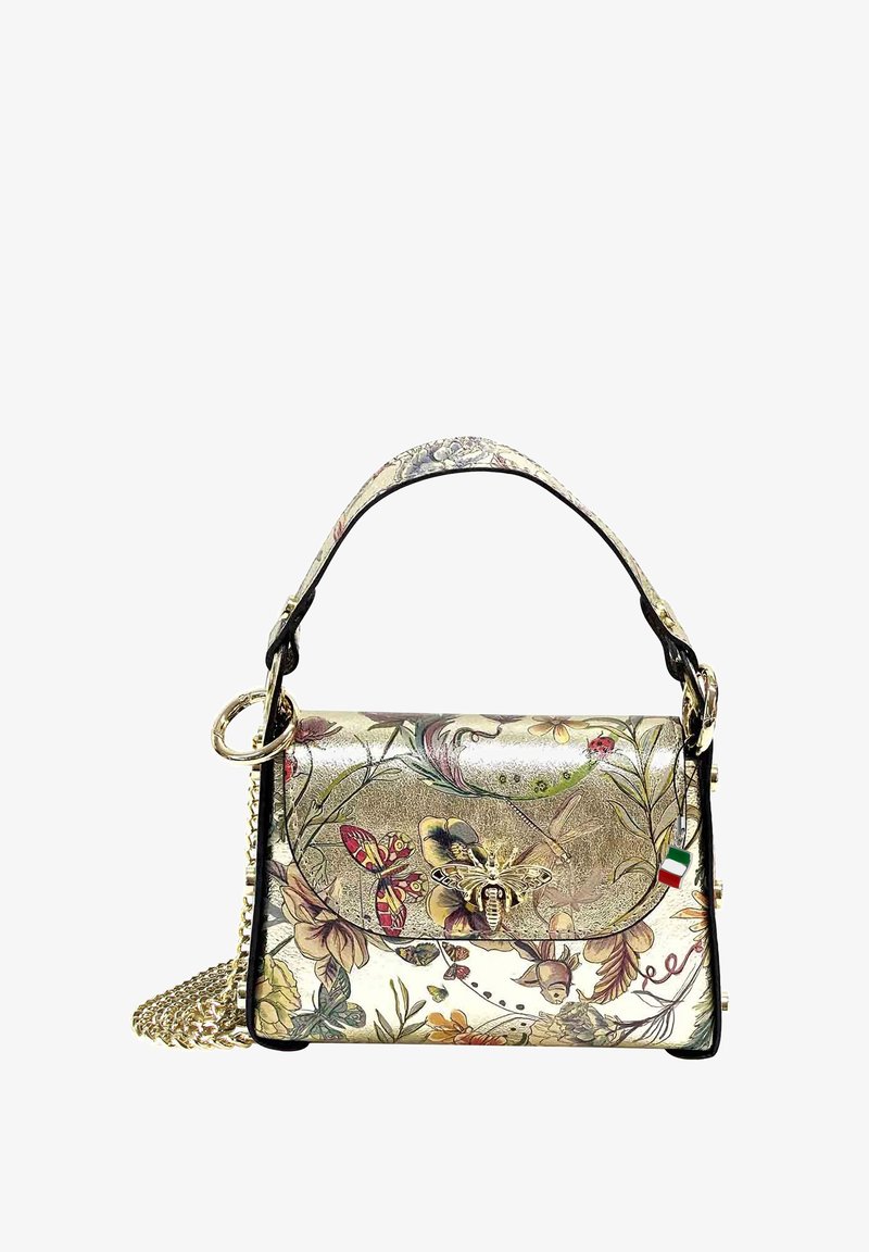 DrachenLeder UMHÄNGE - Sac à main - goldfarben farbig