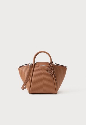 WELLEN TOTE - Cross body bag - dark tan