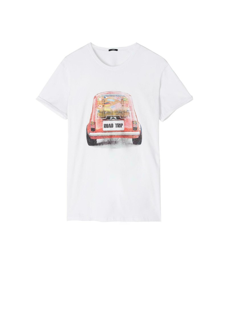 Herren T-Shirts basic | Tezenis T-Shirt print bianco st road trip/mehrfarbig - GZ25998 Herren T-Shirts basic | Tezenis T-Shirt print bianco st road trip/mehrfarbig - GZ25998