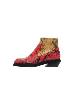 PIEL PRINT SERPIENTE - Botines bajos - rojo